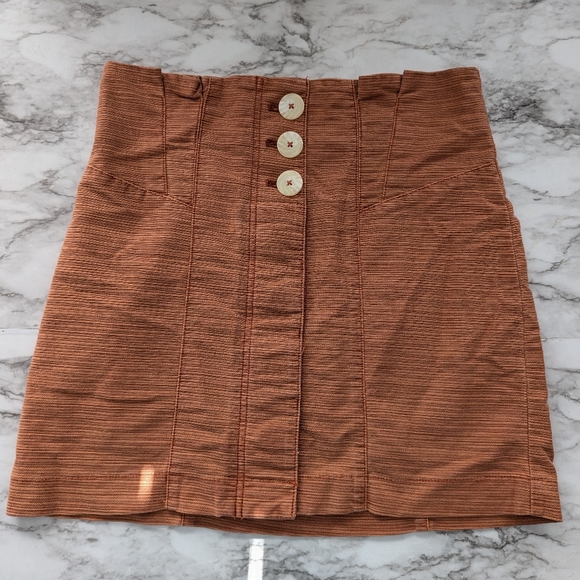 Free People Mini Skirt Size 10 - Picture 2 of 8